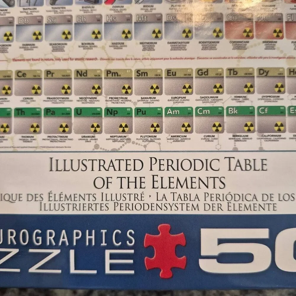 Eurographics Illustrated Periodic Table of the Elements 500 pc Jigsaw Puzzle USE